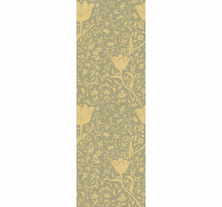 Papier peint salon  floral vert doré - TenStickers