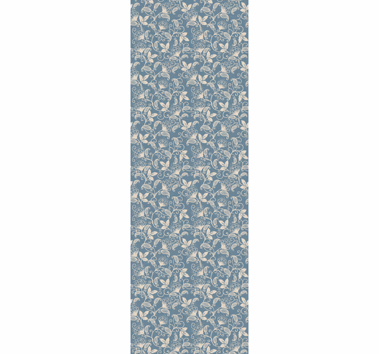 Papier peint classique  d'éléments de détail bleu et beige - TenStickers