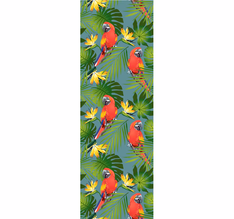 Papier peint perroquet exposition de perroquets tropicaux - TenStickers
