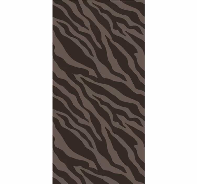 Papier peint zèbre motif élégant noir et marron - TenStickers