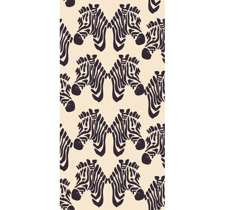 Papier peint zèbre design à motifs zèbres - TenStickers