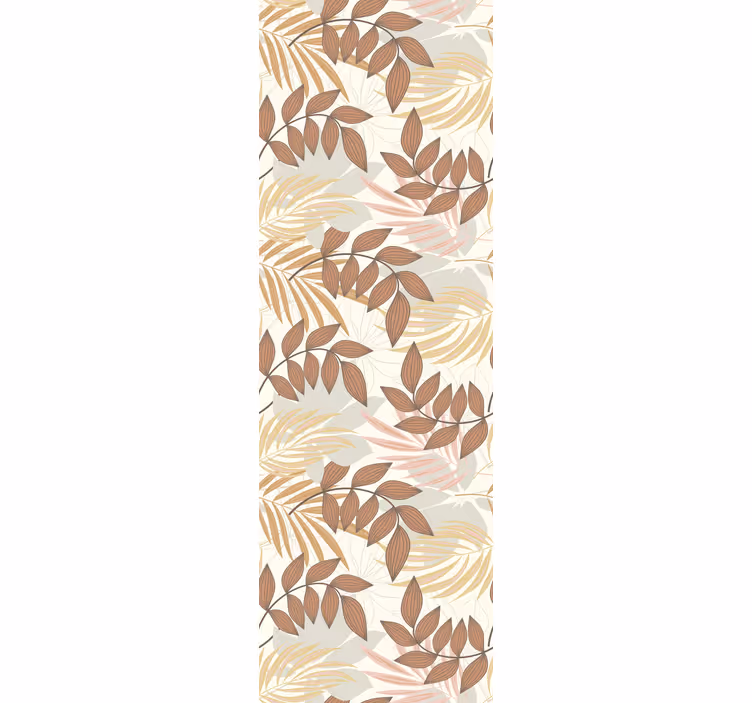 Papier peint feuillage motif design - TenStickers