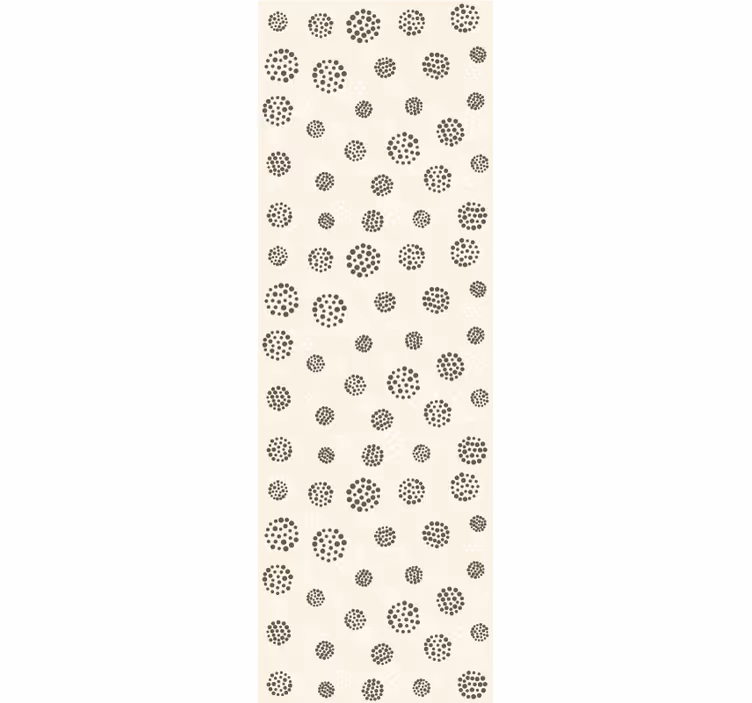 Papier peint rond  de points ornementaux - TenStickers