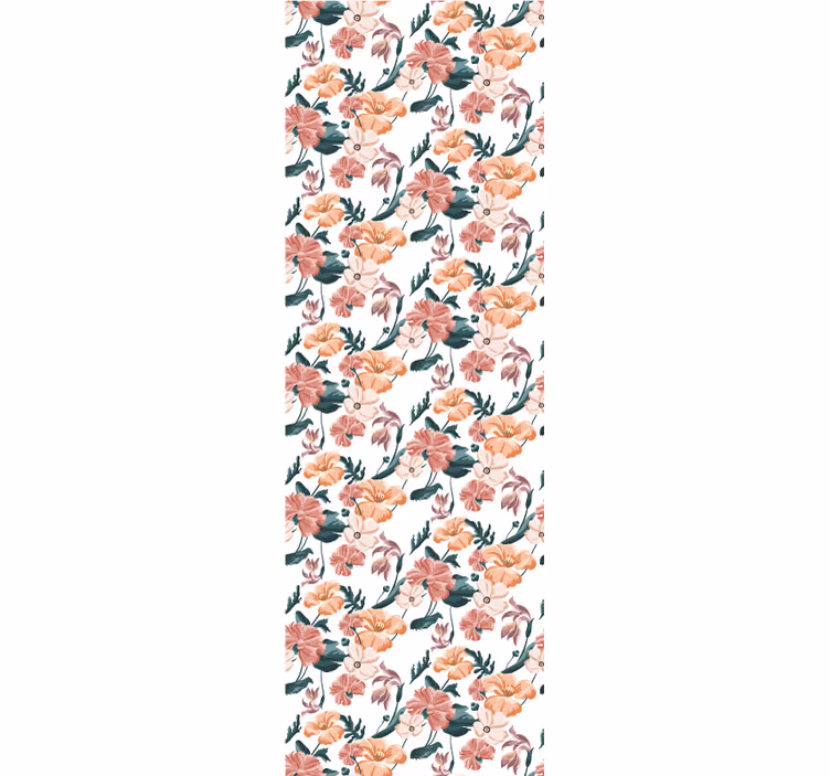 Papier peint floral répétition florale - TenStickers