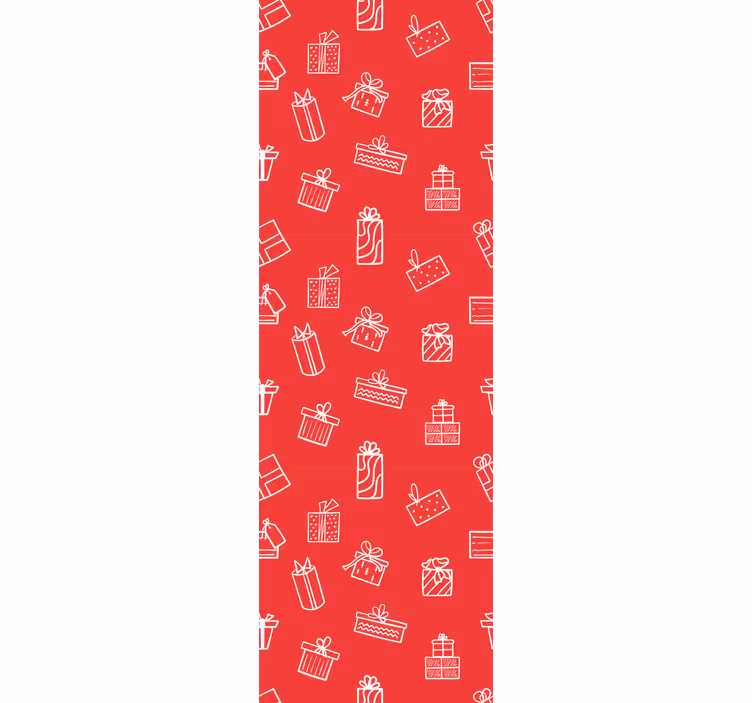 Papier peint Noël motif de cadeau - TenStickers