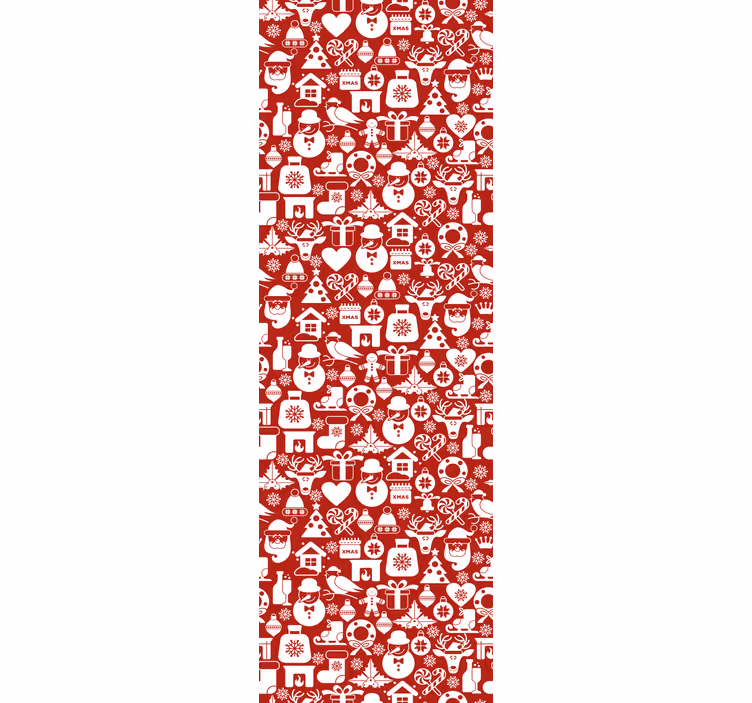 Papier peint Noël motifs de vacances festives - TenStickers