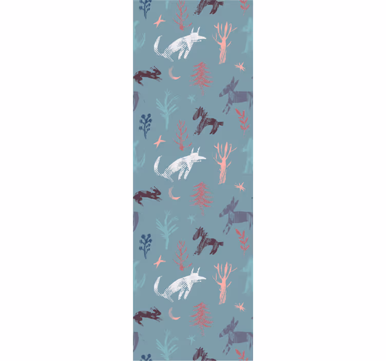 Papier peint salon Loup blanc audacieux - TenStickers
