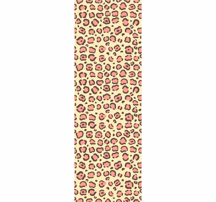Papier peint carreaux de ciment motif imprimé léopard - TenStickers