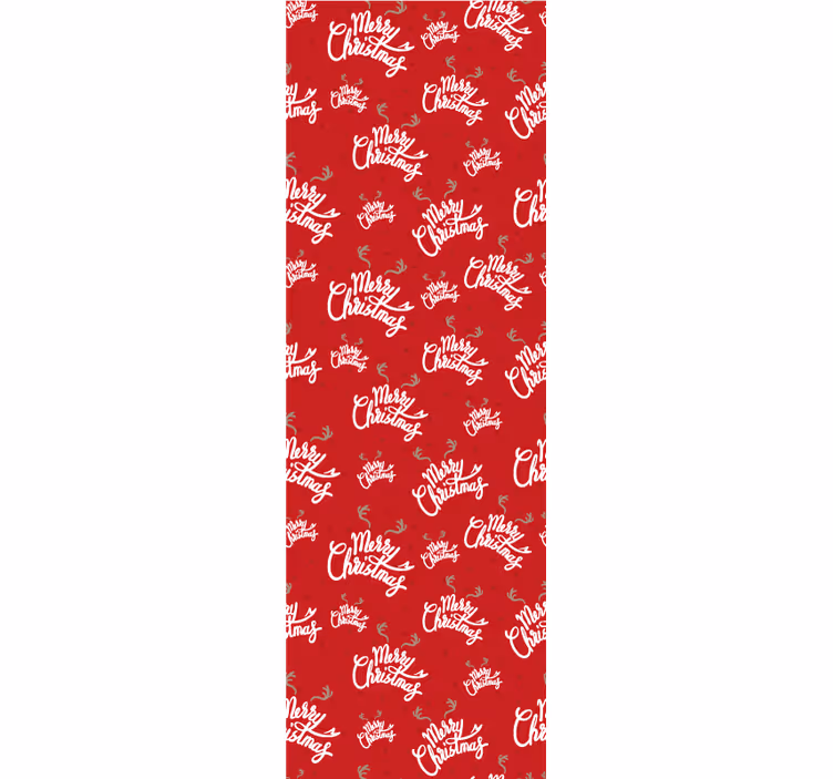 Papier peint Noël motif d'écriture festive - TenStickers