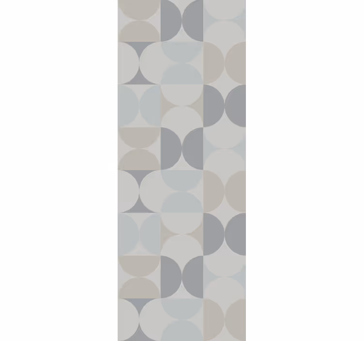 Papier peint formes géométriques motifs circulaires - TenStickers
