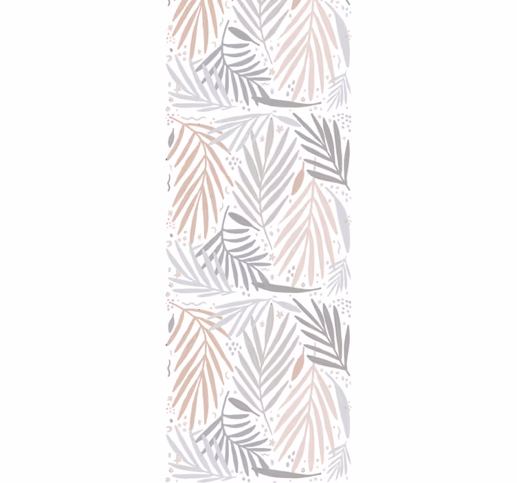 Papier peint salon Design abstrait blanc gris - TenStickers