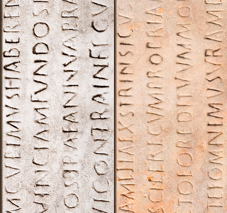 Papier peint texte relief de lettre texturé - TenStickers