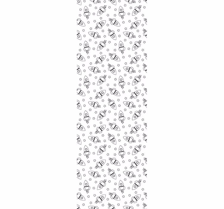 Papier peint chambre bébé modèle de fusée - TenStickers
