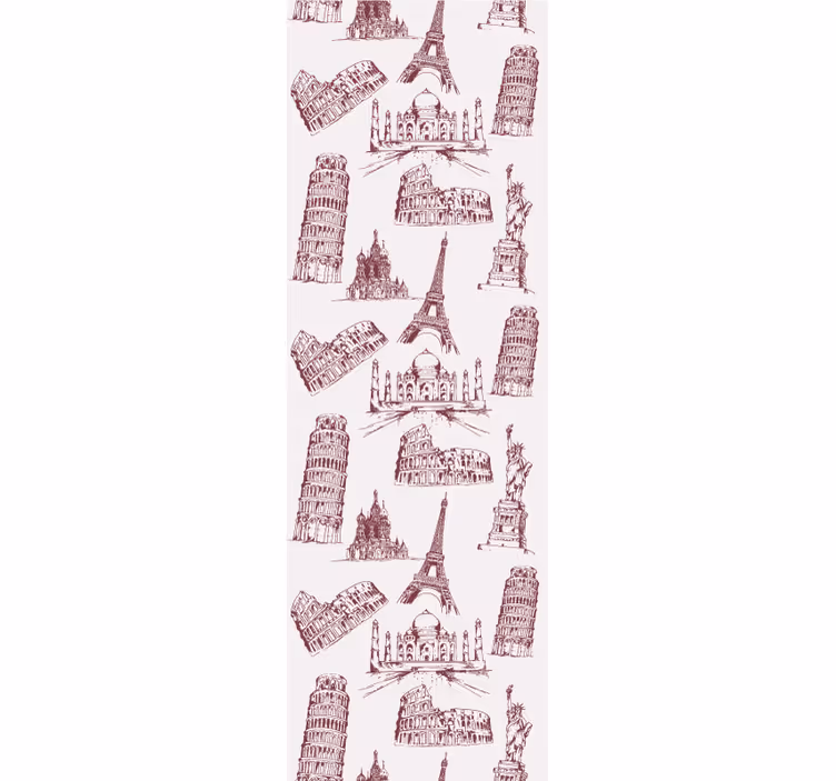 Papier peint pays monuments emblématiques - TenStickers