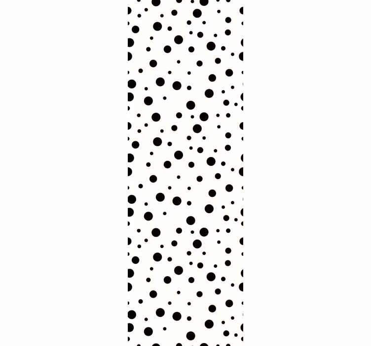Papier peint enfant Fond noir à pois - TenStickers