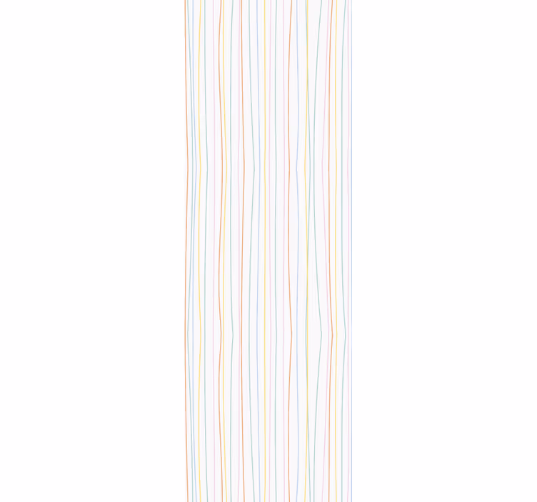 Papier peint chambre ado Lignes de couleur pastel design moderne - TenStickers