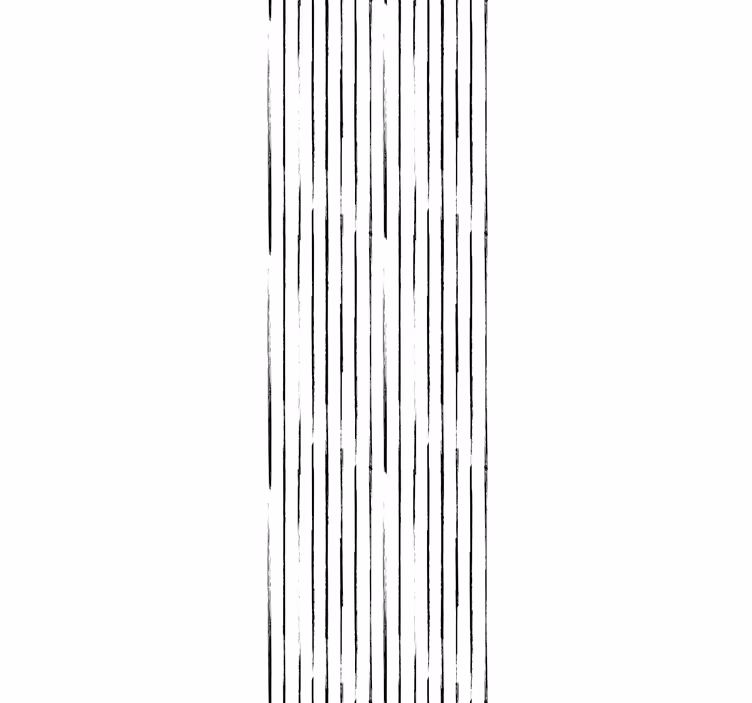 Papier peint ligne verticale Nordique noir et blanc - TenStickers