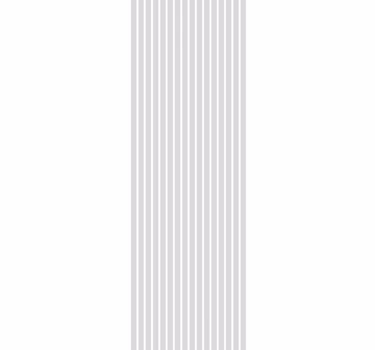 Papier peint ligne verticale Blanc nordique et gris - TenStickers