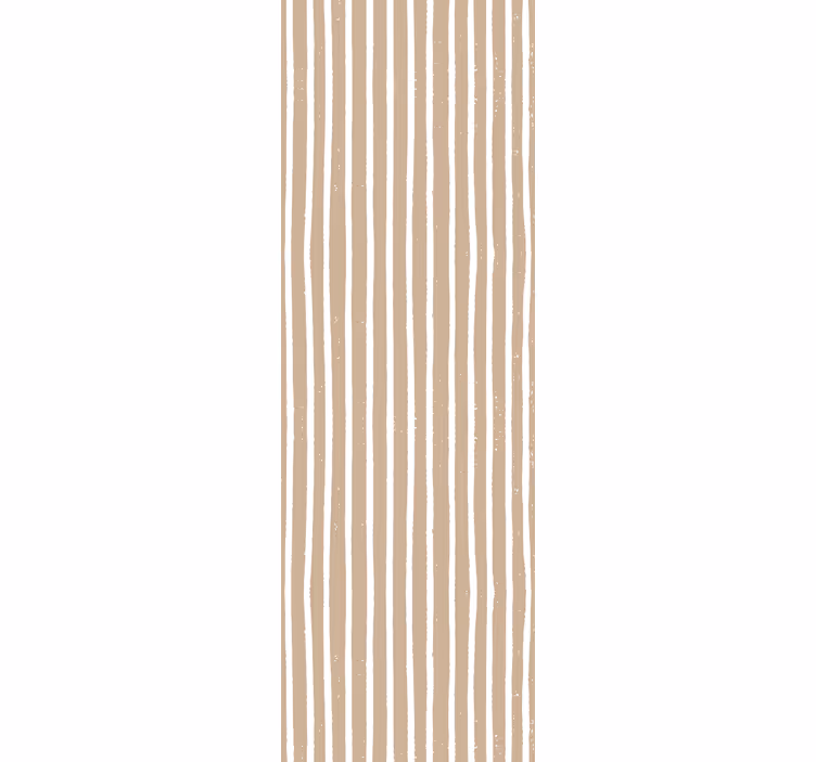 Papier peint ligne verticale Beige nordique et blanc - TenStickers
