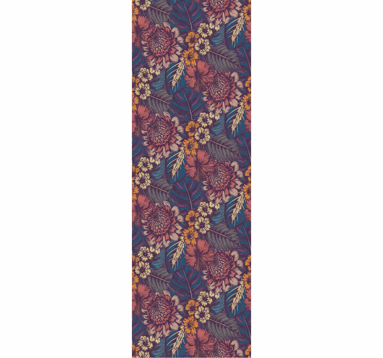 Papier peint floral motif botanique vintage - TenStickers