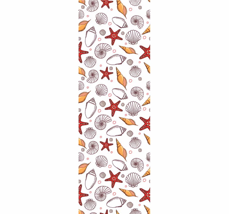 Papier peint modèles élégants de coquillages - TenStickers