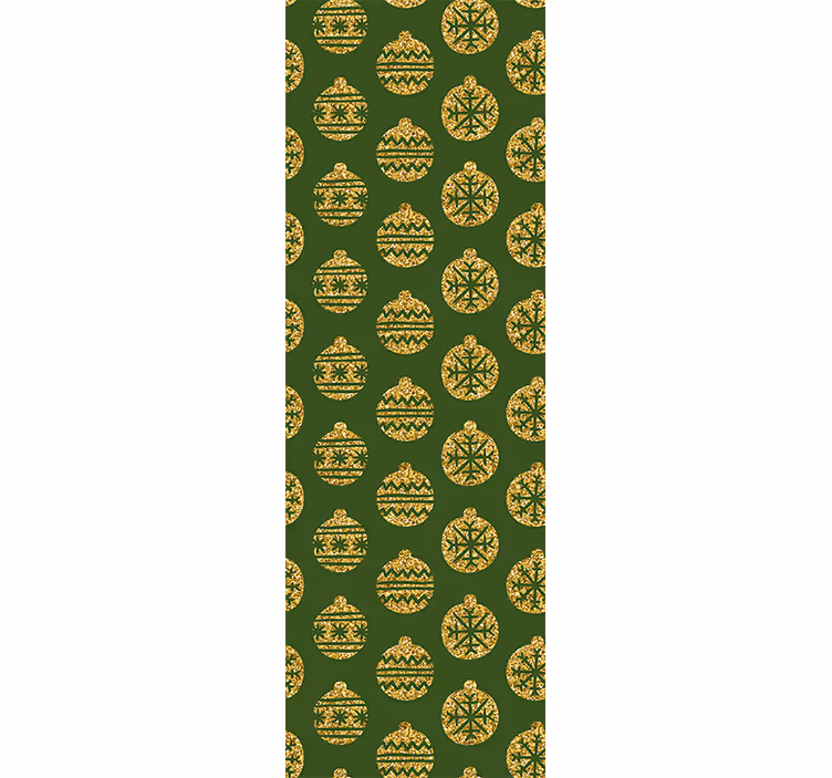 Papier peint Noël motif d'ornement festif - TenStickers