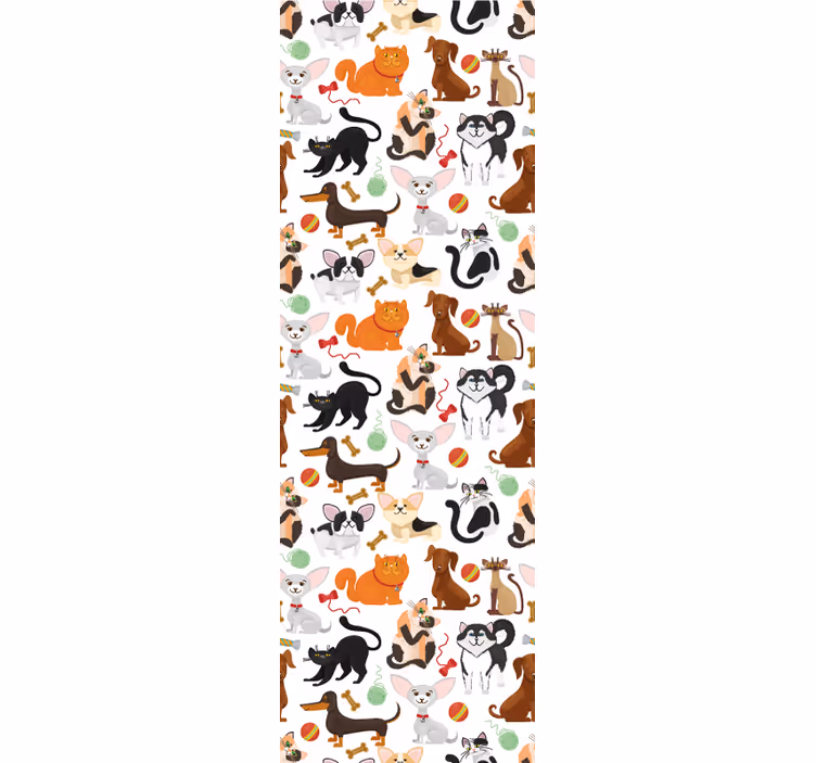 Papier peint animaux illustration ludique d'animaux - TenStickers