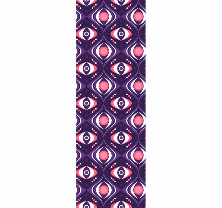 Papier peint abstrait motif d'œil artistique - TenStickers