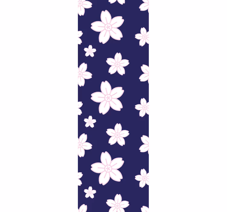 Papier peint floral motif de fleur de marguerite - TenStickers