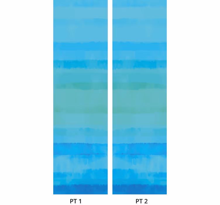 Papier peint motif lignes bleues en aquarelle - TenStickers