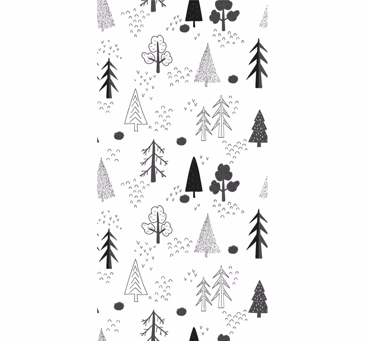 Papier peint nature forêt scandinave - TenStickers