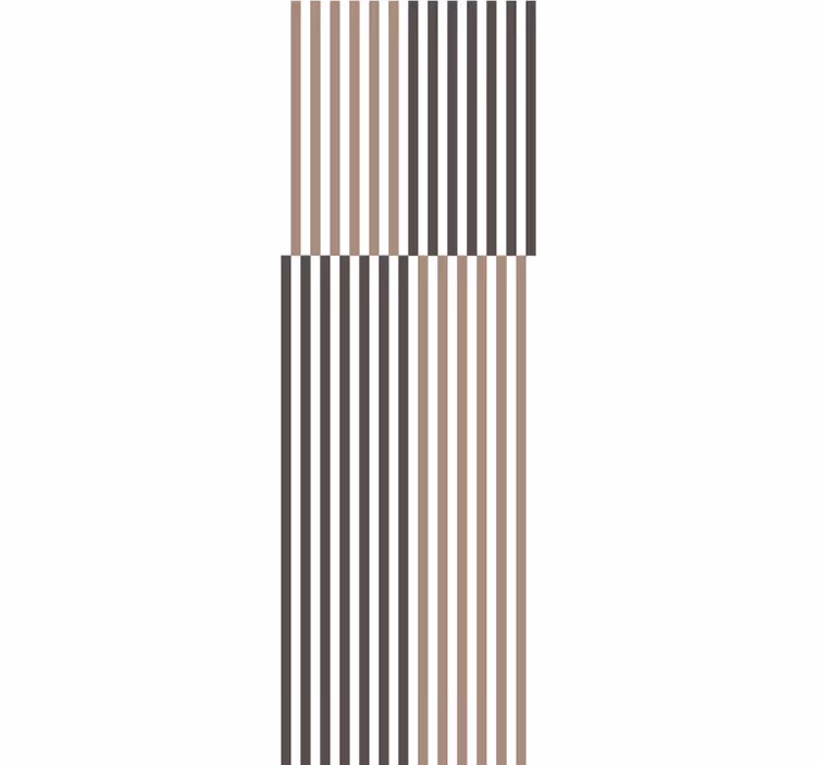 Papier peint moderne Lignes de couleur de fond "japandi" - TenStickers