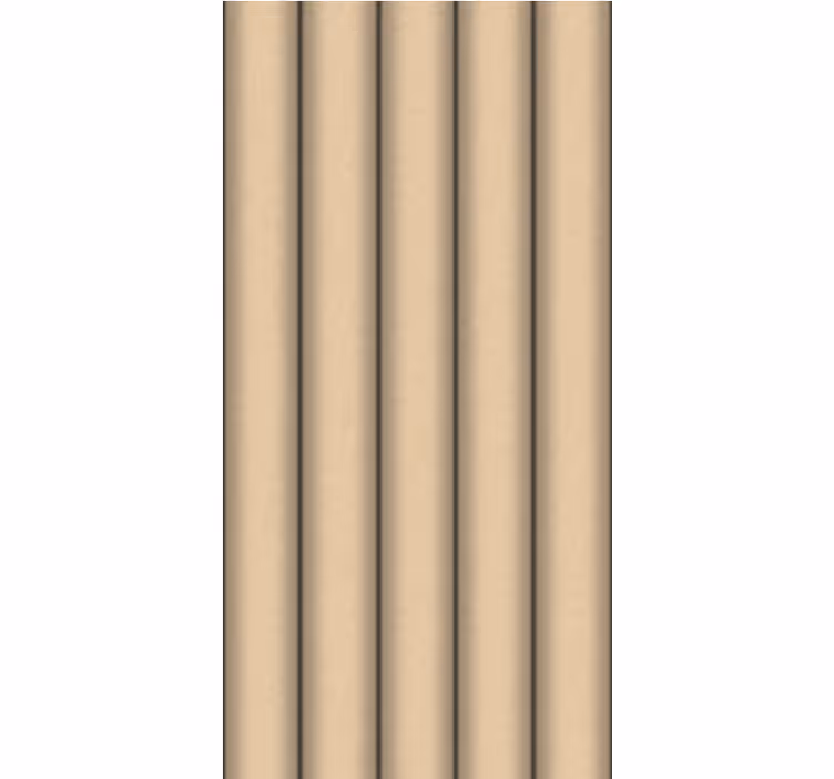 Papier peint modèle minimaliste tubes marrons - TenStickers