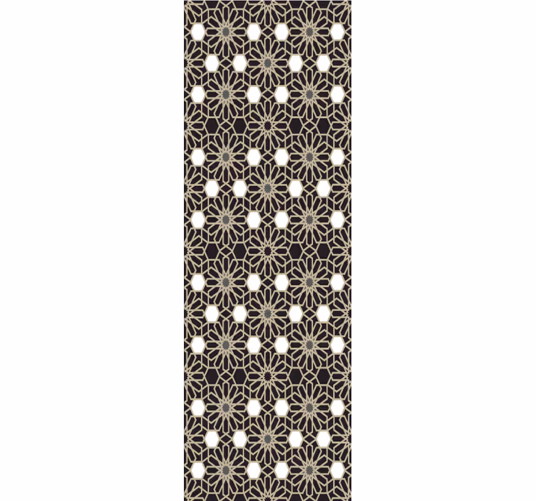Papier peint carreaux de ciment thème floral géométrique - TenStickers