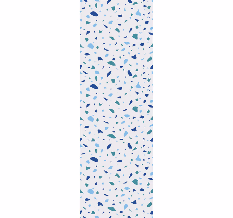 Papier peint salon Terrazzo tons bleus - TenStickers