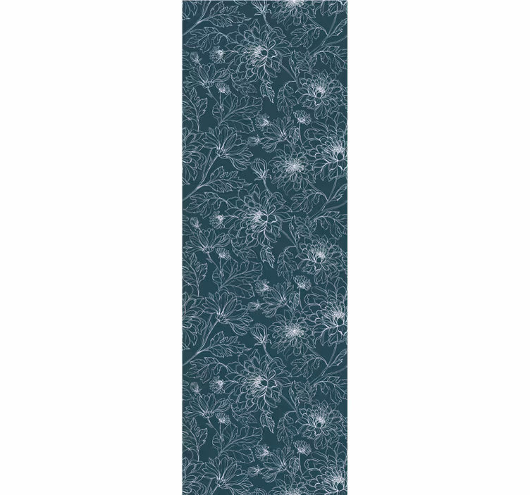Papier peint fleur Fleurs blanches grand-millénaires - TenStickers