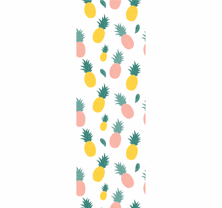 Papier peint cuisine motif ananas tropical - TenStickers