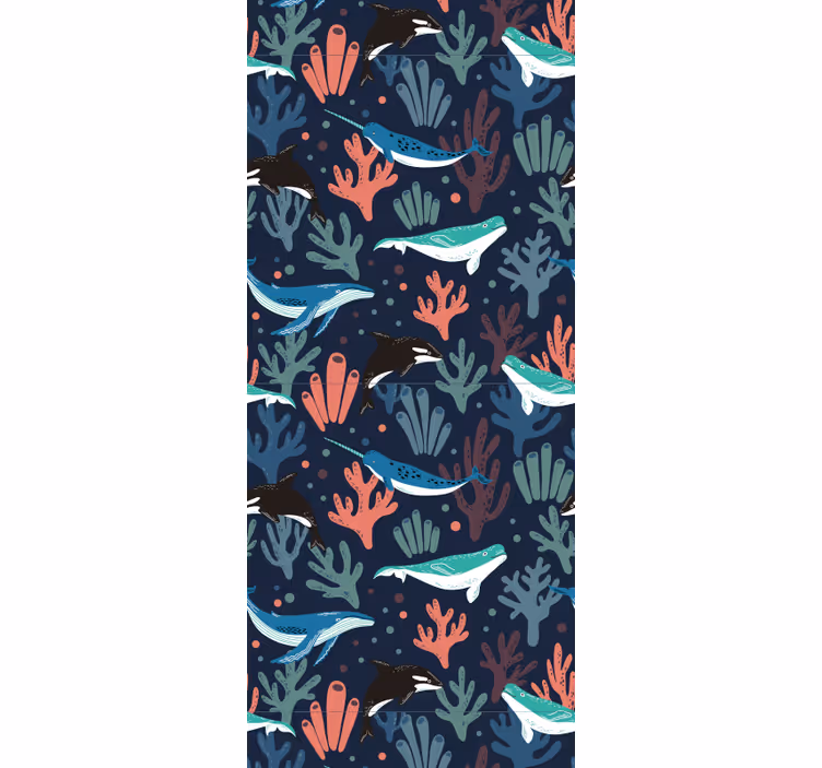 Papier peint poissons scène sous-marine - TenStickers