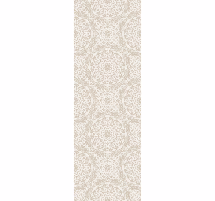 Papier peint salon Ornements ronds beiges de style classique - TenStickers