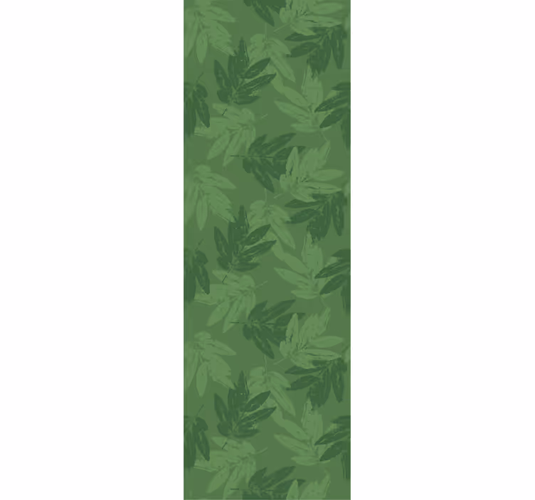 Papier peint feuillage motif simple vert - TenStickers