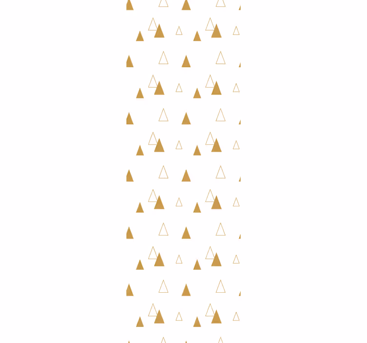 Papier peint triangles motif doré - TenStickers