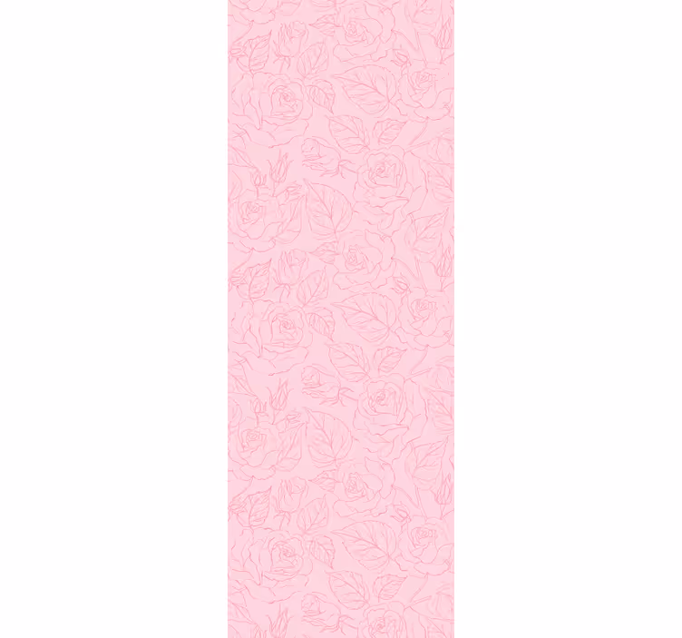 Papier peint design de roses style romantique - TenStickers