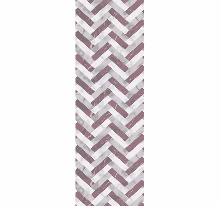 Papier peint marbre motif à chevrons gris - TenStickers