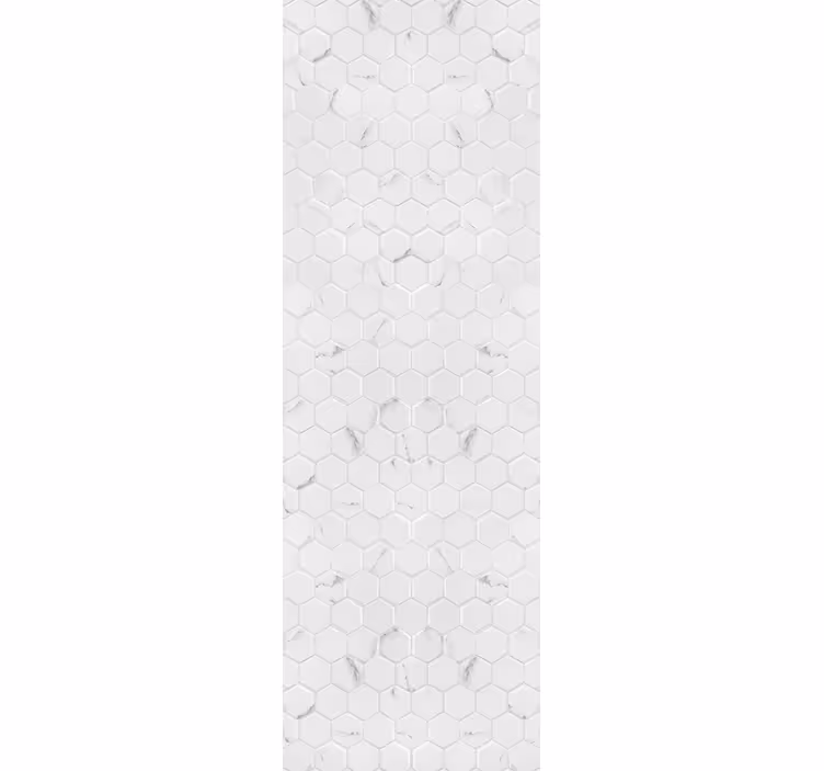 Papier peint moderne Carreaux gris élégants hexagone - TenStickers