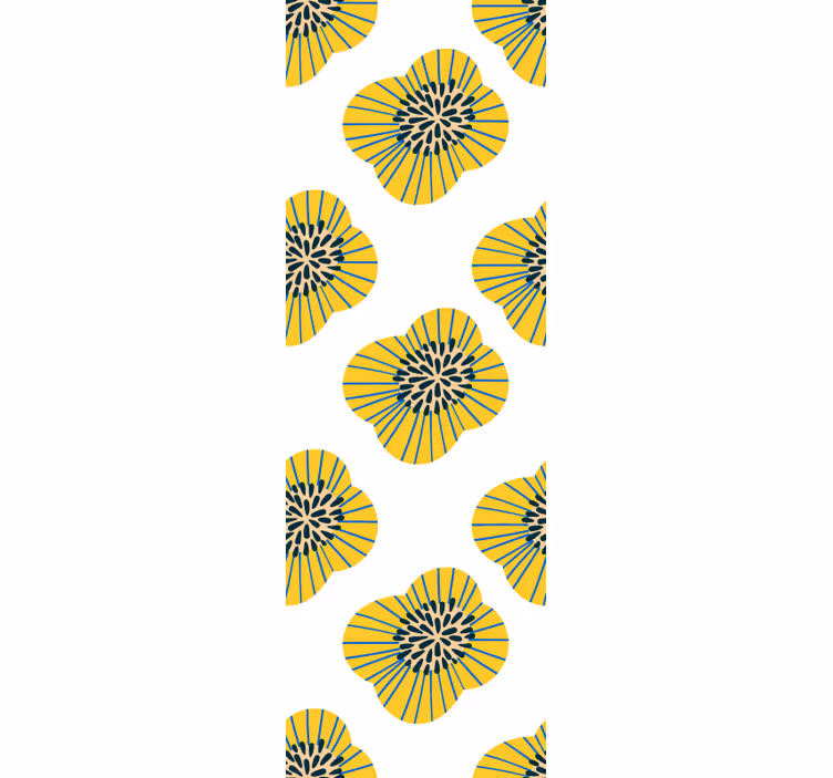 Papier peint floral motif floral élégant - TenStickers
