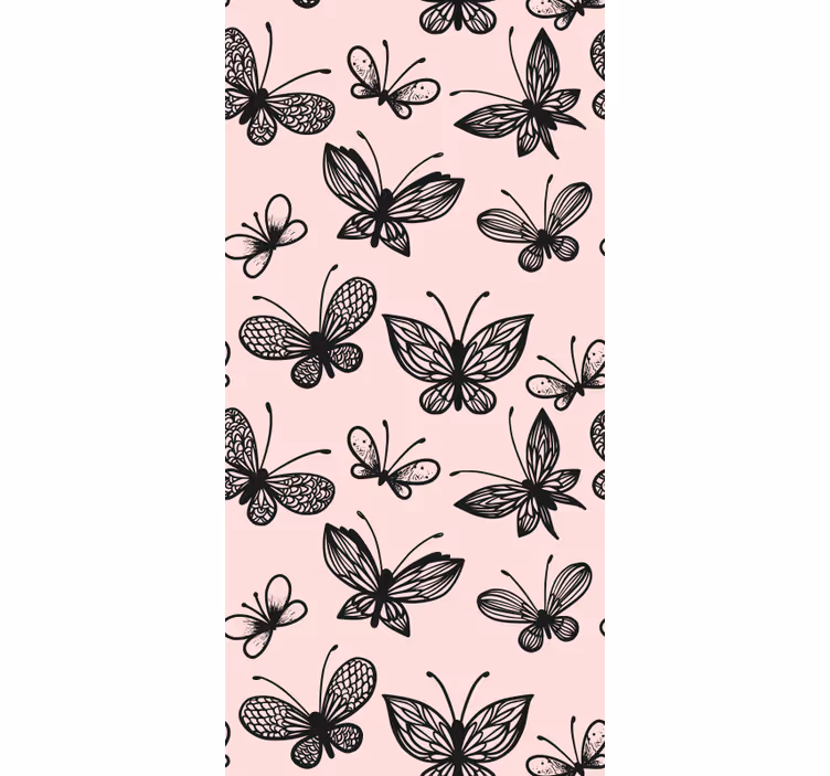 Papier peint chambre ado  petit papillon noir - TenStickers