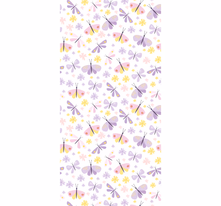 Papier peint papillons motif délicat violet - TenStickers