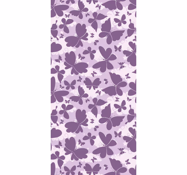 Papier peint papillons motif aux nuances violettes - TenStickers