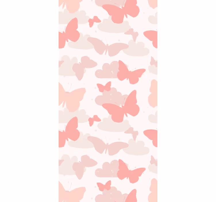 Papier peint enfant  papillon de couleur pastel - TenStickers