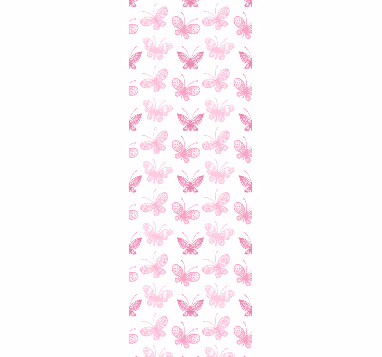Papier peint papillons nuances de rose - TenStickers